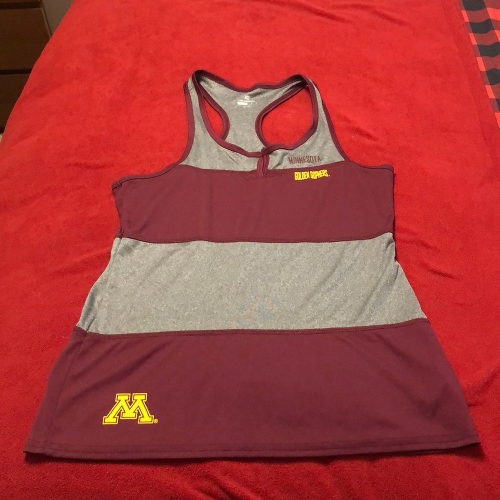University of Minnesota Women's Maroon & Gray Racerback Tank Top